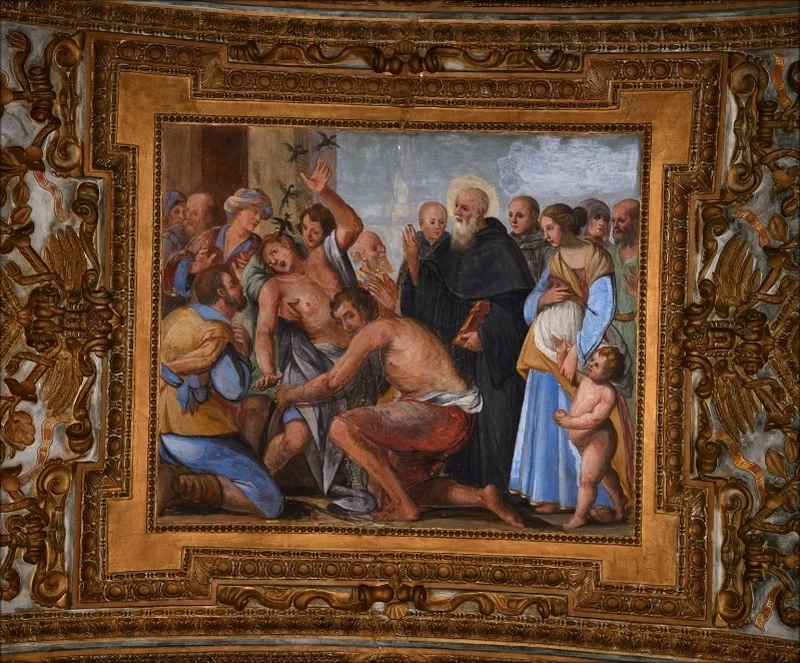 San Benedetto libera l'ossesso - Chiesa di San Giorgio a Salerno
